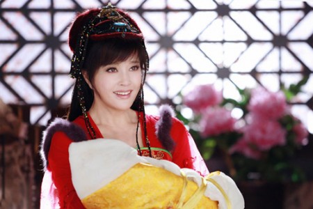 刘晓庆在《隋唐英雄3》中饰演的阿史那公主，婉若少女。（网络图片）