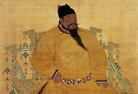 明成祖朱棣著袞龍袍像（維基百科公共領域）