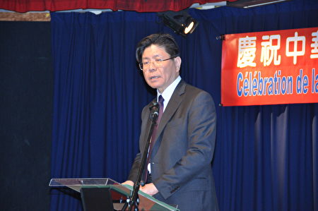 张铭忠大使主持庆祝蔡总统就职酒会。(台湾代表处提供)