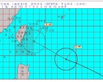 中央气象局7月6日下午2时30分,发布强烈台风尼伯特海上台风警报,台风将对巴士海峡及台湾东部海面构成威胁。(取自中央气象局网站 cwb.gov.tw)
