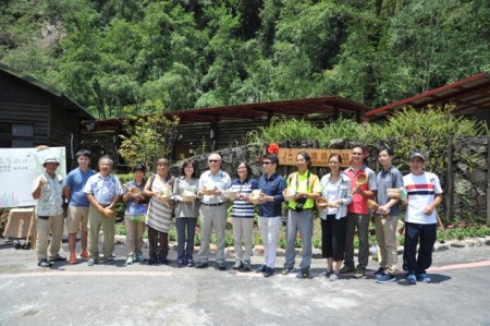 太平山溫泉湯屋啟用揭幕儀式。(太平山國家森林遊樂區提供)