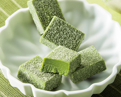 ROYCE’生巧克力(抹茶味)。(ROYCE’巧克力提供)