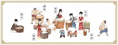 古人制作豆腐。(网络图片)
