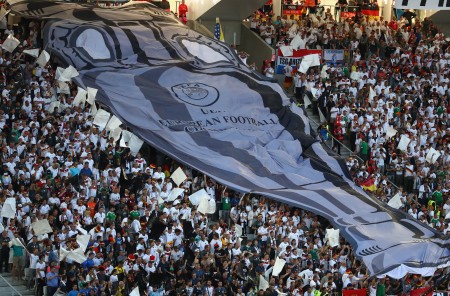 BORDEAUX, FRANCE - JULY 02: Germany fans show their support prior to the UEFA EURO 2016 quarter final match between Germany and Italy at Stade Matmut Atlantique on July 2, 2016 in Bordeaux, France. (Photo by Lars Baron/Getty Images)
