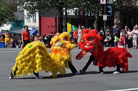 圖:7月23日,一年一度的加勒比海節(Caribbean Days Festival)大遊行在北溫哥華市舉行。(唐風/大紀元)