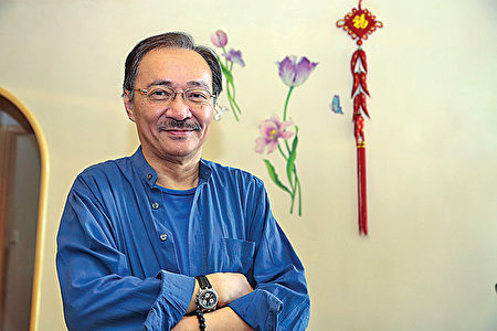 名编剧、《武侠世界》社长沈西城。(王文君/大纪元)