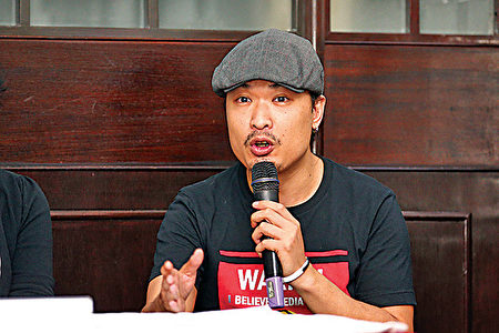 电影监制及演员何骏怡。(王文君/大纪元)