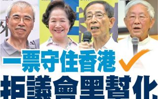香港政治明星吁投票 拒议会黑帮化