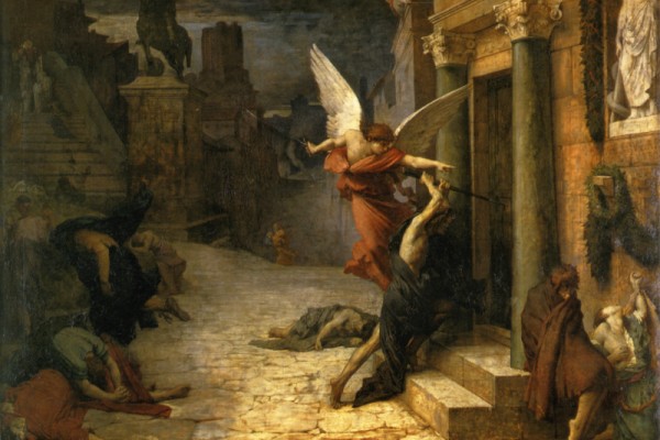 《被瘟疫侵襲的羅馬城》，法國居勒－埃里?德洛內1869年作，巴黎奧塞美術館藏。（藝術復興中心提供）