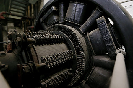 NEW YORK, NY - JANUARY 31: An antique generator remains in the Grand Central Terminal sub-basement on the day before the famed Manhattan transit hub turns 100 years old on January 31, 2013 in New York City. The terminal opened in 1913 and is the world's largest terminal covering 49 acres with 33 miles of track. Each day 700,000 people pass through the terminal where Metro-North Railroad operates 700 trains per day. (Photo by Mario Tama/Getty Images)