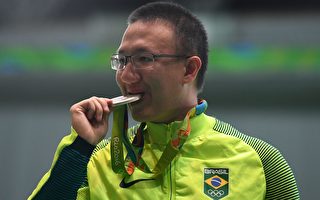 奧運男子10米氣手槍賽 巴西華裔青年奪銀