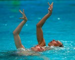 奥运水上芭蕾双人赛 俄国美人鱼再夺金牌