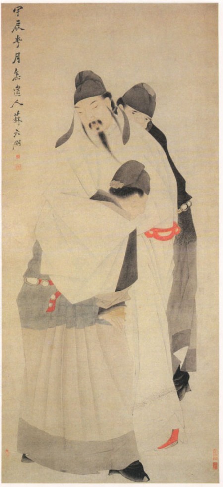 清苏六朋绘《太白醉酒图》,上海博物馆藏。(公有领域)