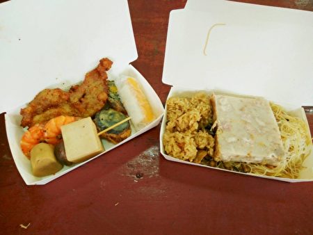 罗东镇农会家政班准备的在地食材米食餐点。(罗东镇农会提供)