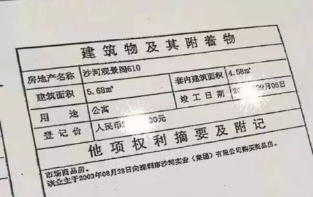 自媒体上发布的深圳6平方米户型房产的信息。（网络图片）