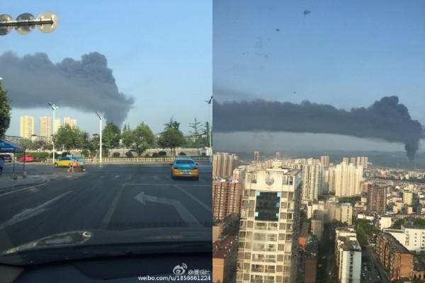 9月10日早上8时40分，湖北宜昌湖北点军紫阳塑业发生火灾，因火热猛烈，塑料燃烧快，火热一度无法控制。（网络图片）