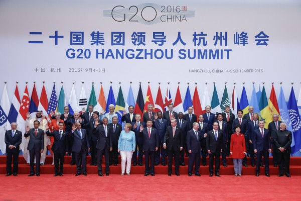 虽然美国、英国和加拿大的领导人都宣称自己向中共领导人提出了人权，但是他们当中似乎没有任何人对伴随G20会议的打压提出反对。(Lintao Zhang/Getty Images)