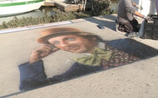 粉筆闖天下 南加藝術家街頭作畫超吸睛