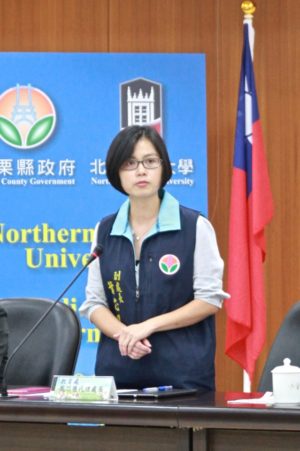 教育处处长叶蕊慧发表成果感言。(许享富 /大纪元)