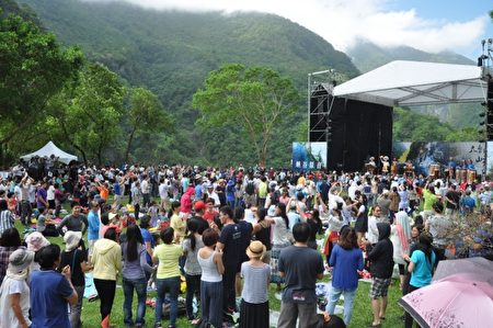 花蓮太魯閣峽谷音樂節29日在太魯閣國家公園盛大舉辦。(詹亦菱/大紀元)
