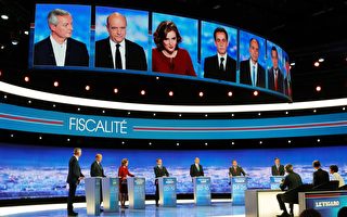 法国7总统候选人首登电视辩论 5百万人观看