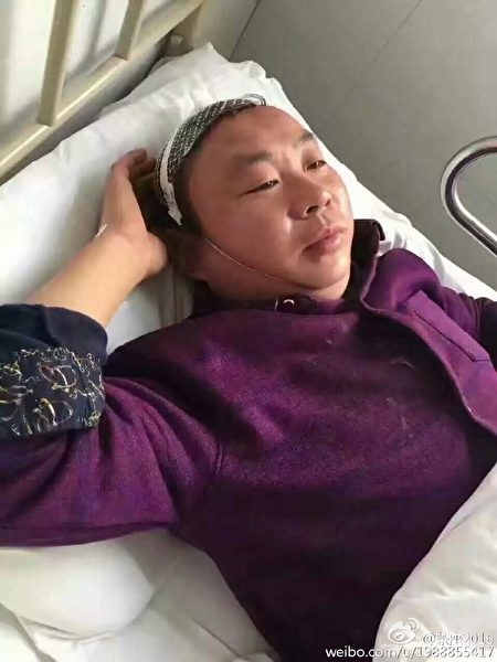 11月8日凌晨,江蘇徐州市銅山區漢王鎮馬山村遭遇數百城管突襲暴力強拆,十餘人被打成重傷住院。(網絡圖片)