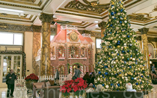 加州最大薑餅屋舊金山展出 聖誕氣氛濃