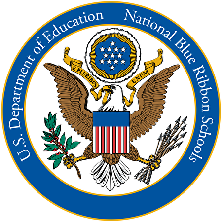 美国蓝带学校的标志（联邦教育部）