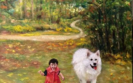 圖為汪詠絮繪畫藝術作品。(邱晨/大紀元)