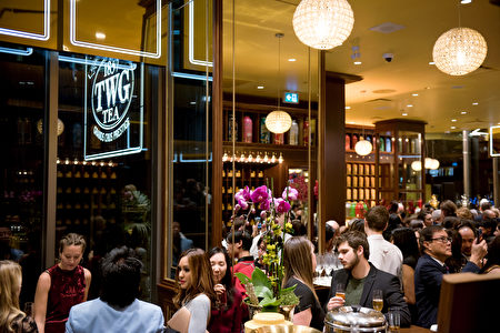 图:TWG Tea温哥华旗舰店盛大开张当天,城中名人传媒齐聚。(图片由TWG Tea提供)