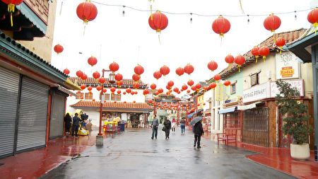 洛杉磯唐人街街景。 (楊陽/大紀元)