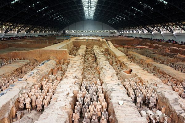The famous Terracotta Army, the Qin Shi Huang Mausoleum