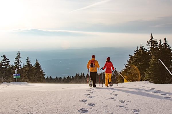 雪地健行。(Mount Snow提供)
