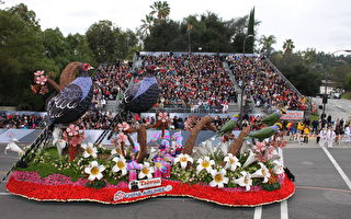洛杉磯玫瑰花車遊行 70萬人親臨2800萬收看