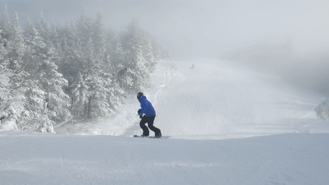 在Mount Snow雪道滑雪。(大纪元)