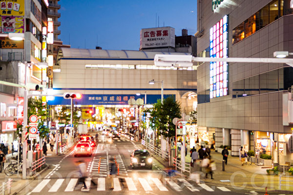 日本房地產情報網站「HOME'S」發表了在東京圈買房和租房的人氣街區排行榜。其中千葉縣的船橋名列買房的榜首。圖為船橋車站。（遊沛然／大紀元）