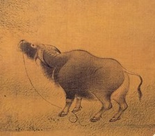 宋 佚名《柳塘呼犊》局部(公有领域)