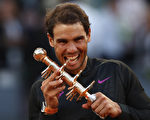 納達爾馬德里網賽五度封王 紅土賽三連冠