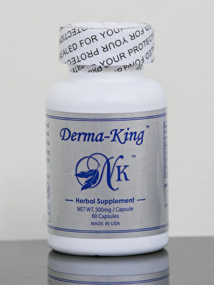 Derma-King：牛皮癣特效胶囊。（北美顽固性皮肤病研究中心提供）