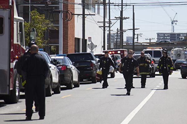 旧金山UPS传枪声 枪手为华裔 4死2伤