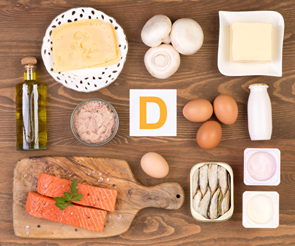 今年冬天，預計有超過四分之一的西澳人將出現維生素D缺乏症，吃對食物則可避免。圖為富含維生素D的食物。（Fotolia）