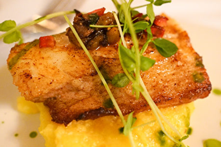 La Strada意大利餐厅的香煎鳕鱼。（摄影：李旭生／大纪元）
