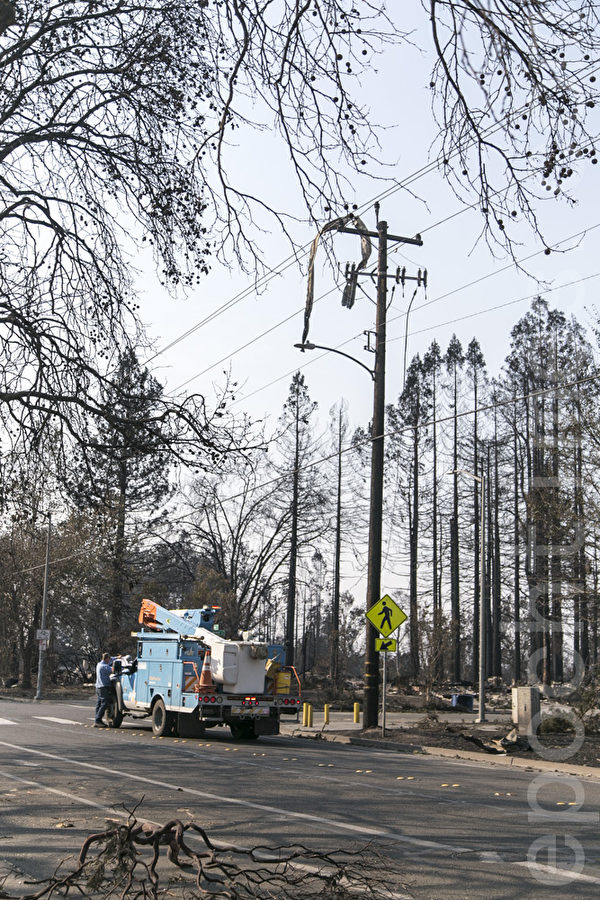 疑设备导致北加州火灾 PG&E股票急跌
