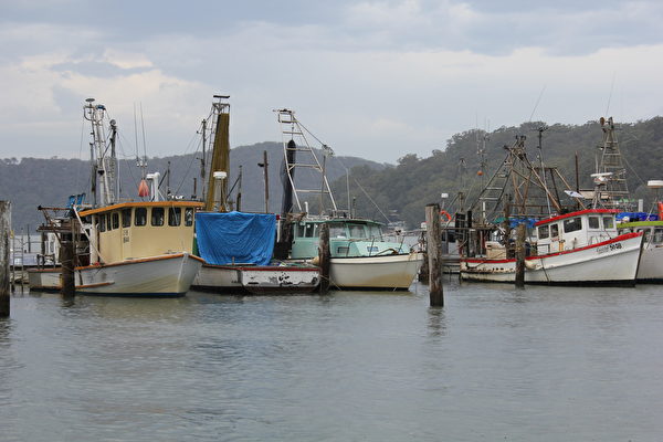 靜靜停在河面上的船舶（Brooklyn Lifeboat Seafood 提供）