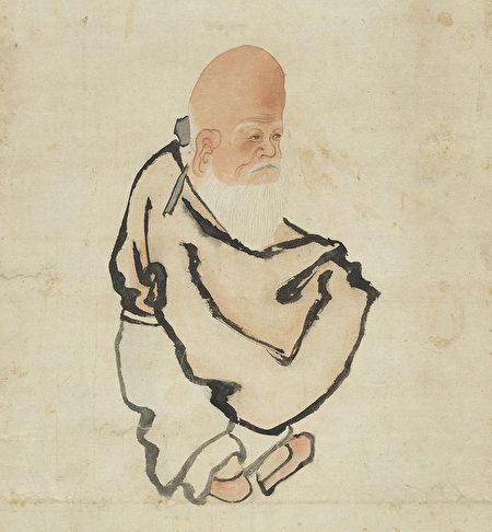 羅憲岳夢見三位神人，其中一位是白髮老翁。圖為明宣宗《壽星》，台北國立故宮博物院藏。（公有領域）