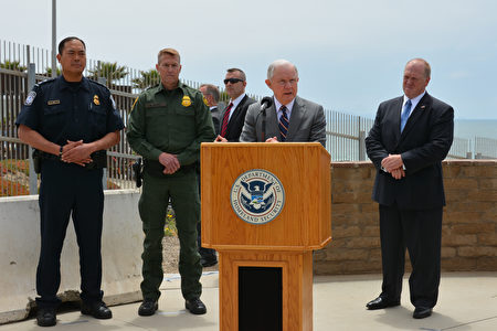 美國司法部長塞申斯的強調對非法移民零容忍