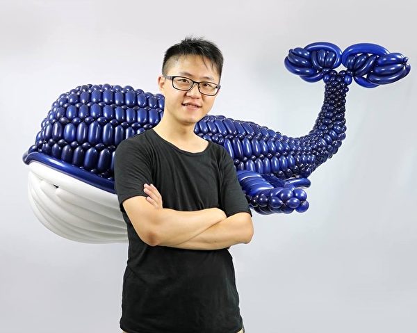 台艺术家创作台湾蓝鲸 夺美国气球大赛冠军