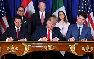 G20峰会上 川普和加墨首脑签署新自贸协定