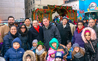 華埠聖誕樹亮燈 波士頓市長與民同樂