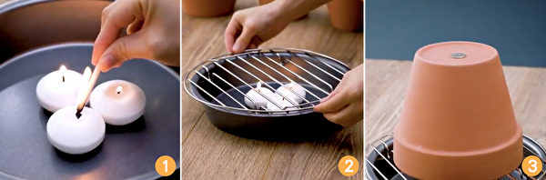 自製暖爐雖然簡陋，但在旁邊烤手，還是綽綽有餘的。